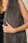 Faux Fur Sparkle Vest