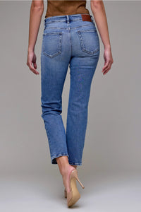 Medium Wash Clean Stretch Mid Rise Cigarette Skinny