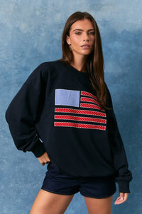 USA Flag Sweatshirt