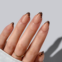 Classic Short Almond Nails - White French Tip Press On Nails: Classic