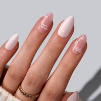 French Tip Press On Nails- Almond 3D Red Lips Valentine Nail: Date Night