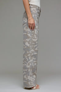 Tan Camo Dad Jeans