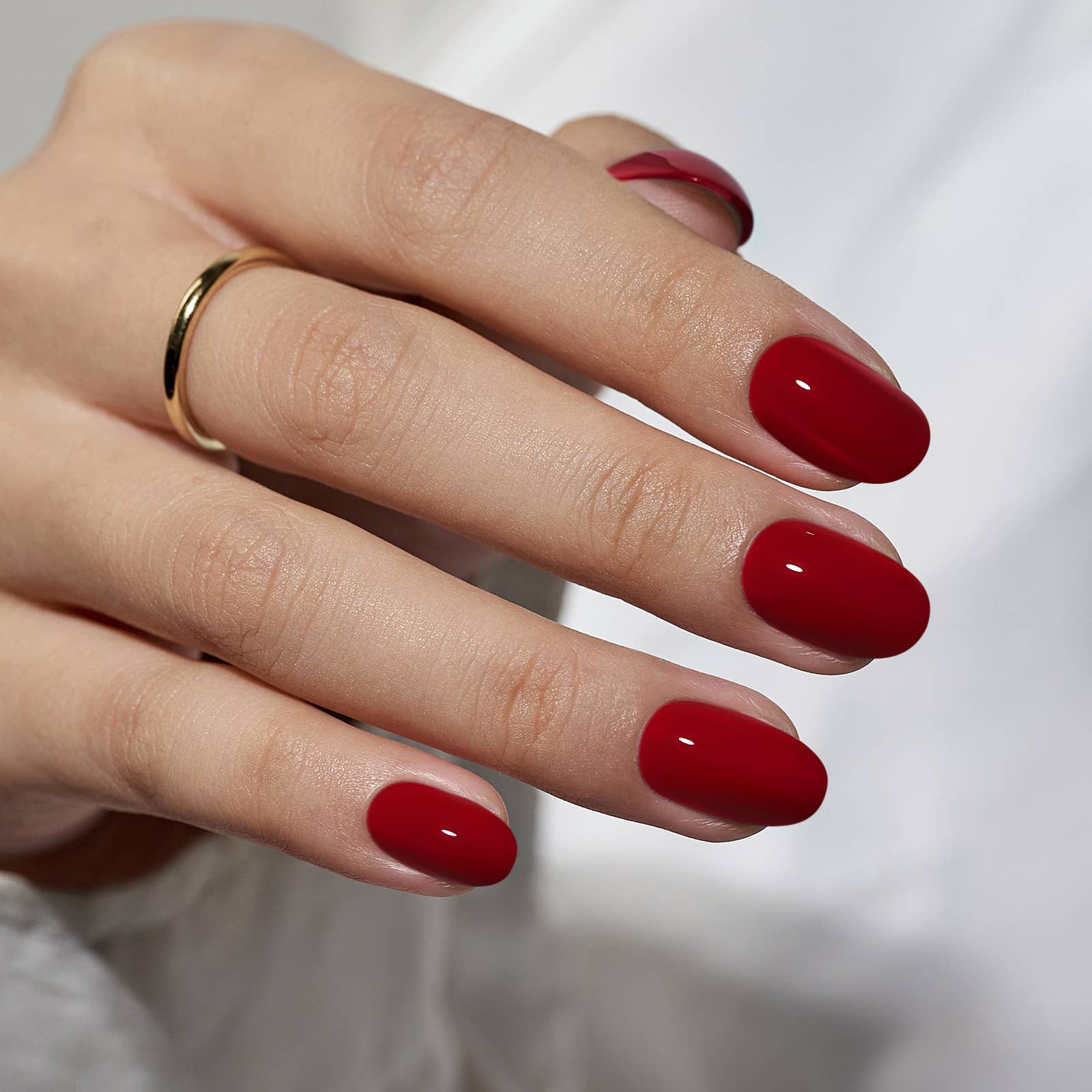 Black Solid Press on Nails Set