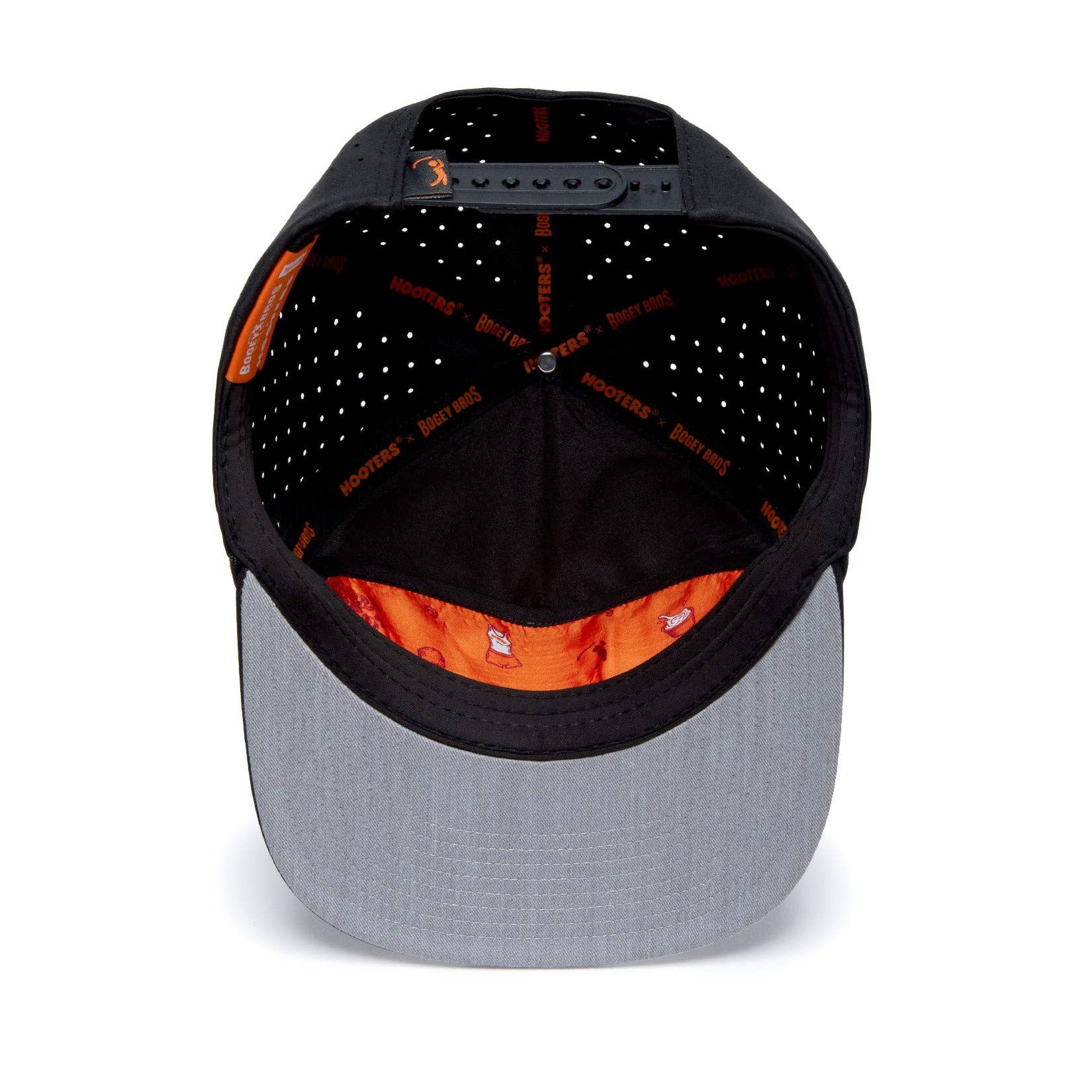 Hooters - Unstructured Flat Bill Hat - Snapback