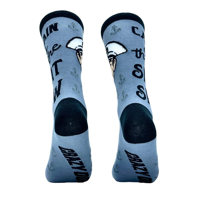 Men's Captain Of The Shit Show Socks  Mens (9-11)