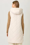 Quilted Long Puffer Vest