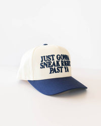 Just Gonna Sneak Right Past Ya - Unisex Hat Navy & Green