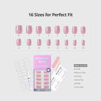 Pink Glazed Pure Press On Nails