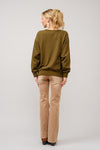 Embroidered Western Crew Neck