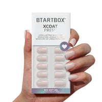 Short Square White Plain Nails - Natural Nude Press On Nails: Power Pink