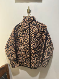 Leopard Print Zip Up Jacket