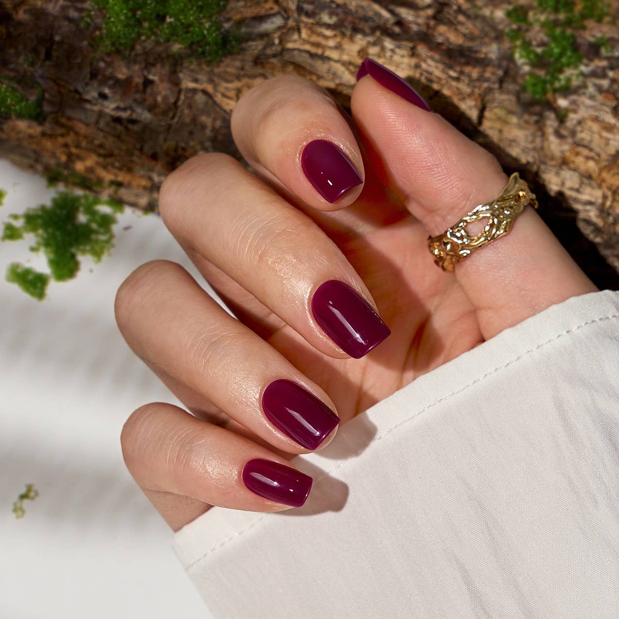 Short Almond Square Spring Nails
