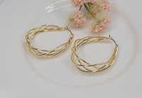 Twisted Hoop Earrings