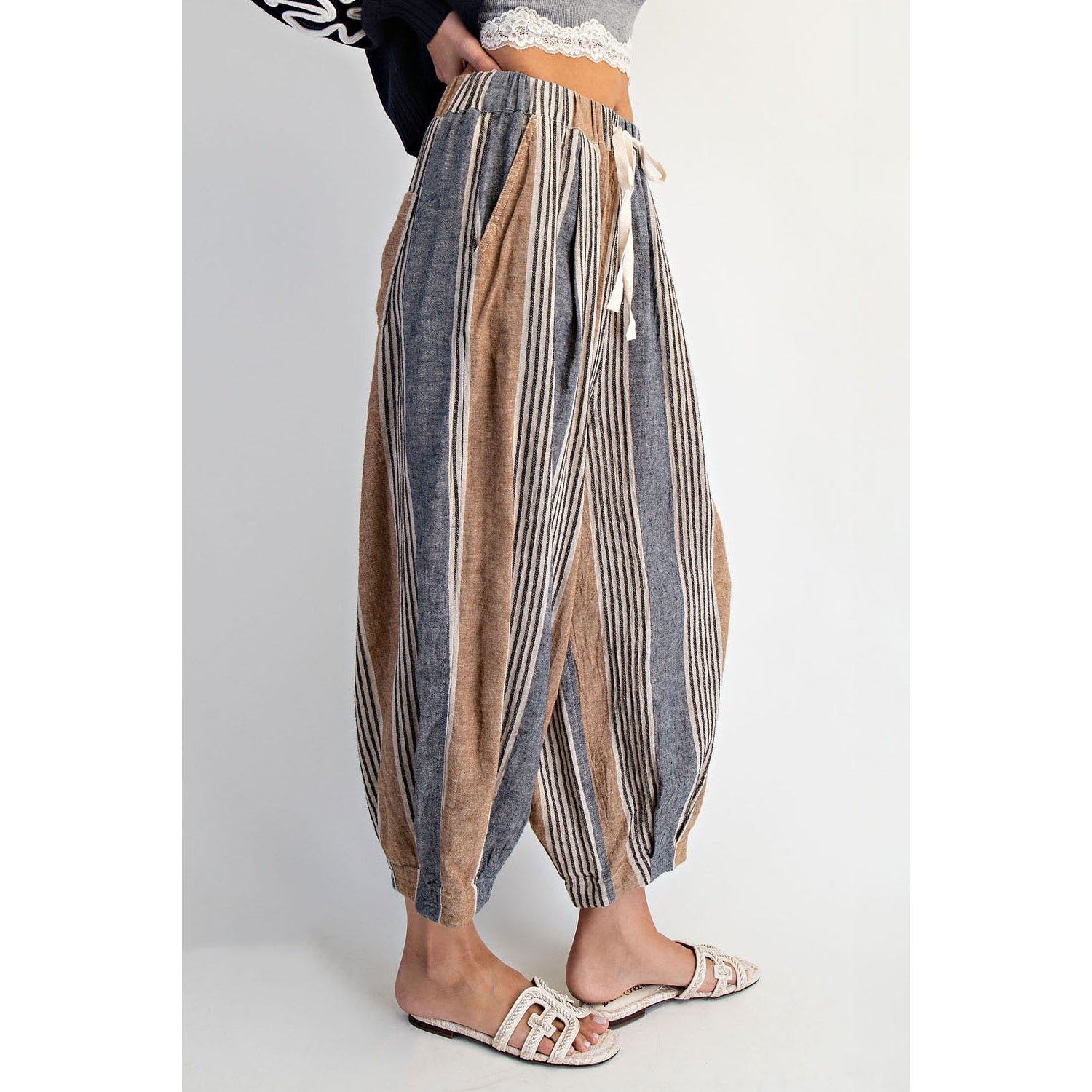 Women's Linen-Blend Baloom Pants