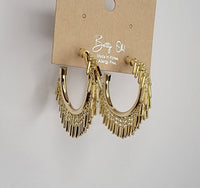 Tassel Hoop Earrings