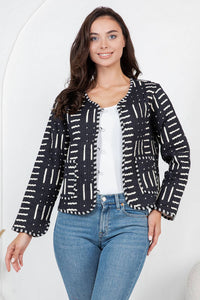 Reversible Quilted Jacket - B/W
