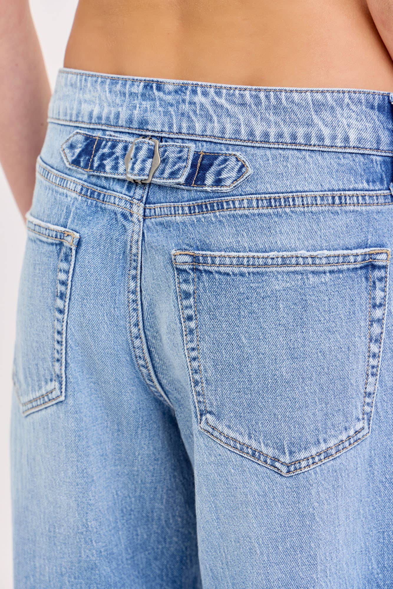 Low Baggy Jean with Back Buckle