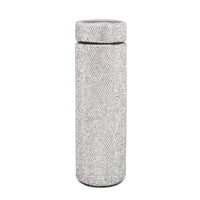 Brangio Dazzle Luxe Rhinestone Thermos: Silver