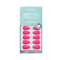 Power Pink Press-On Nails | Short Almond Soft Gel Nails