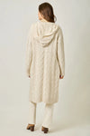 Open Long Hooded Cardigan