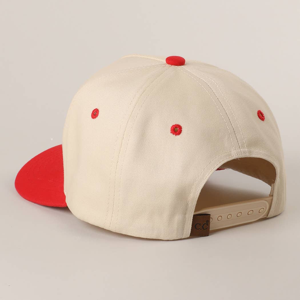 ON MY WORST BEHAVIOR Embroidered Trucker Hat: DENIM / One Size