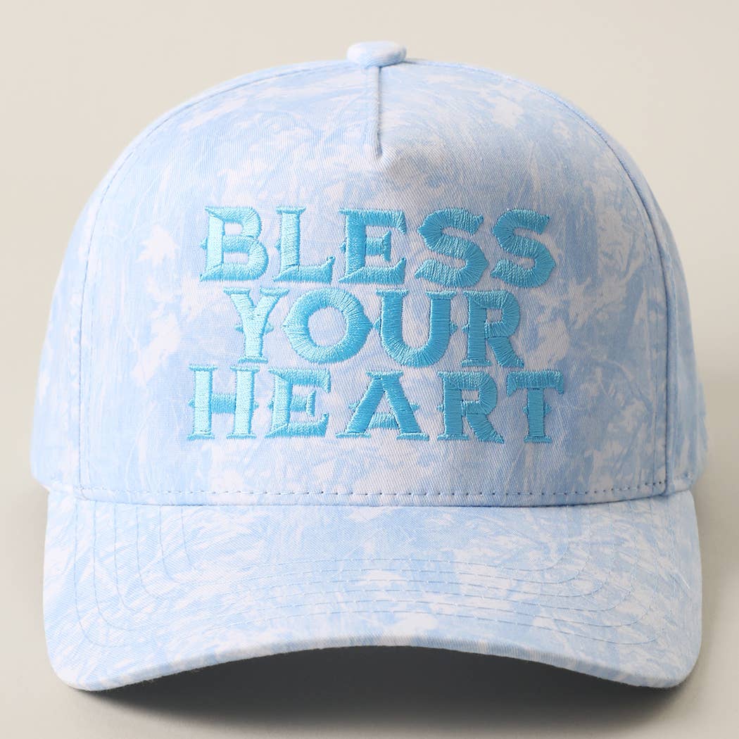 BLESS YOUR HEART Embroidery Camo Trucker Hat
: LT CAMO