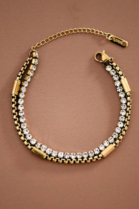 18K Gold Plated Waterproof Stainless Steel Chain Bracelet