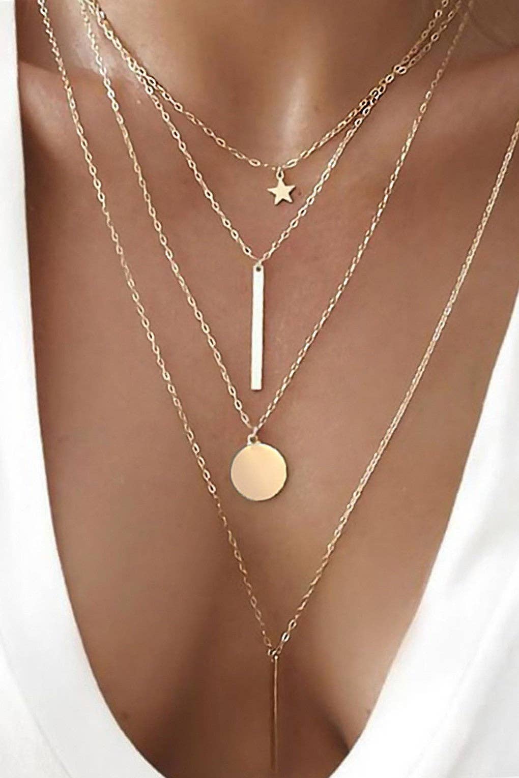 18K Gold Plated Waterproof Stainless Steel Chain Necklace