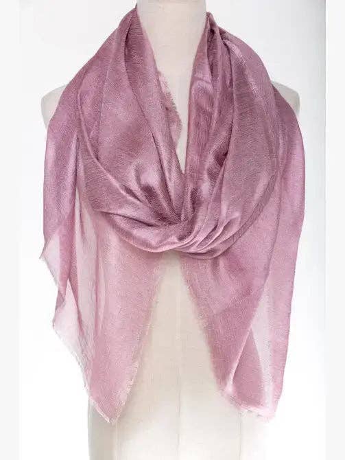 Silk-Blend Scarf with a Soft, Lustrous Finish