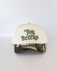 You Betcha Hat - Camo & Cream