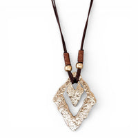 Chunky Boho Western Gold Pendant Necklace | Coastal Cowgirl