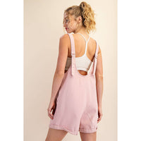 COTTON TWILL ROLL-UP OVERALL SHORT