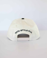Jeez Louise Unisex Trucker Hat - Black & Cream