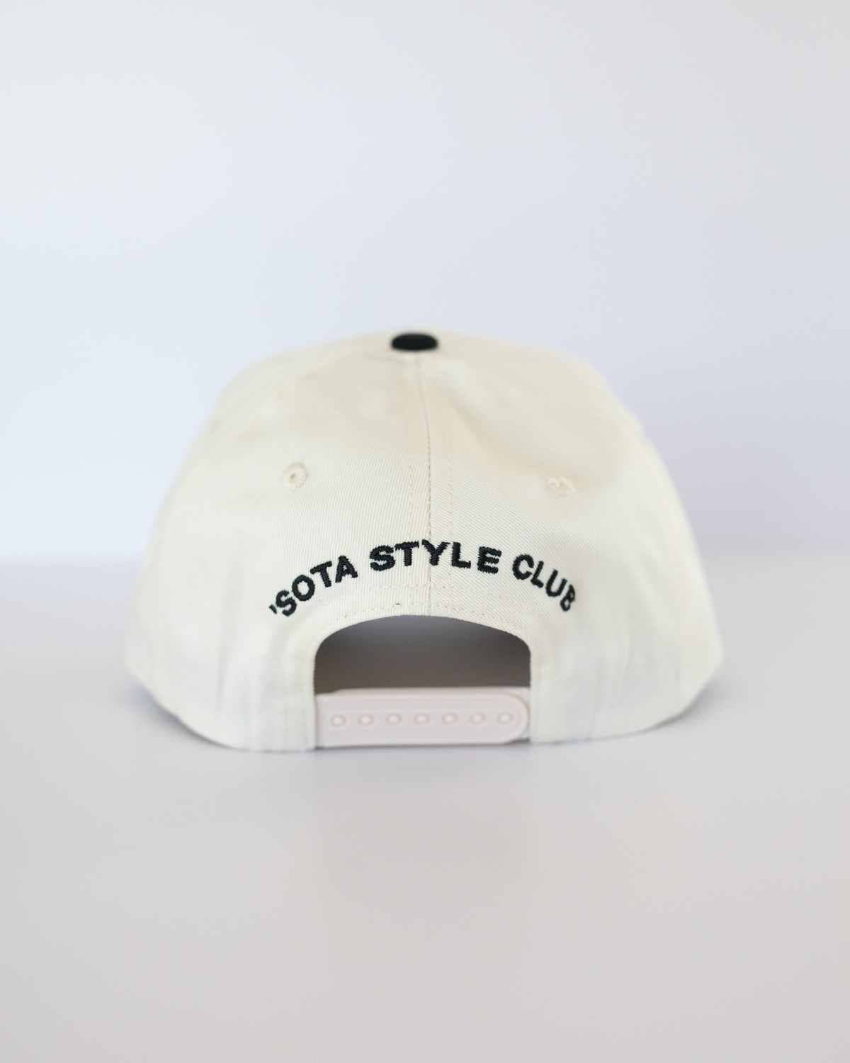 Jeez Louise Unisex Trucker Hat - Black & Cream