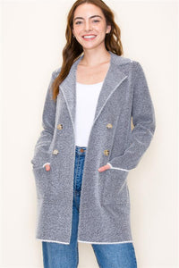 Charcoal Sweater Coat