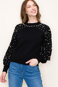 Pearl Studded Sweater