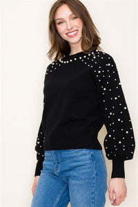 Pearl Studded Sweater