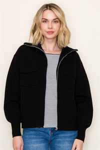Black Sweater Jacket