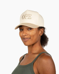 OPE Midwest Unisex Trucker Hat - Khaki & Cream