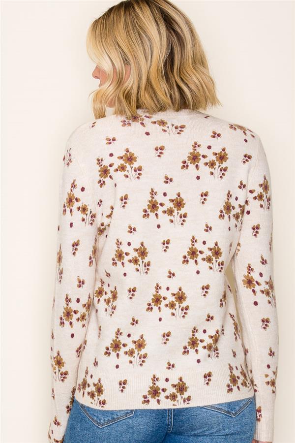 Floral Pullover Sweater