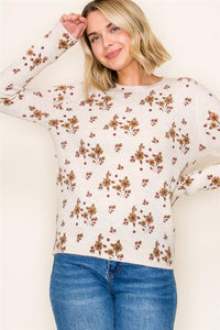 Floral Pullover Sweater