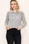 Leopard printed Crew Neck Sweater