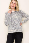 Leopard printed Crew Neck Sweater