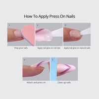Pink Cat Eye Nails Press On