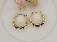 Gold Chunky Hoop Earrings
