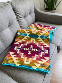 Andean Alpaca Wool Blanket - Prism