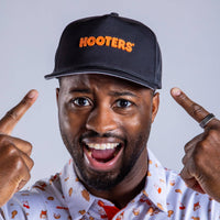 Hooters - Unstructured Flat Bill Hat - Snapback