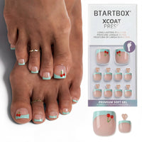Yellow French Press On Nails - Short Square Nails Wholesale: Meadow Daisy