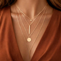 18K Gold Plated Waterproof Stainless Steel Chain Necklace