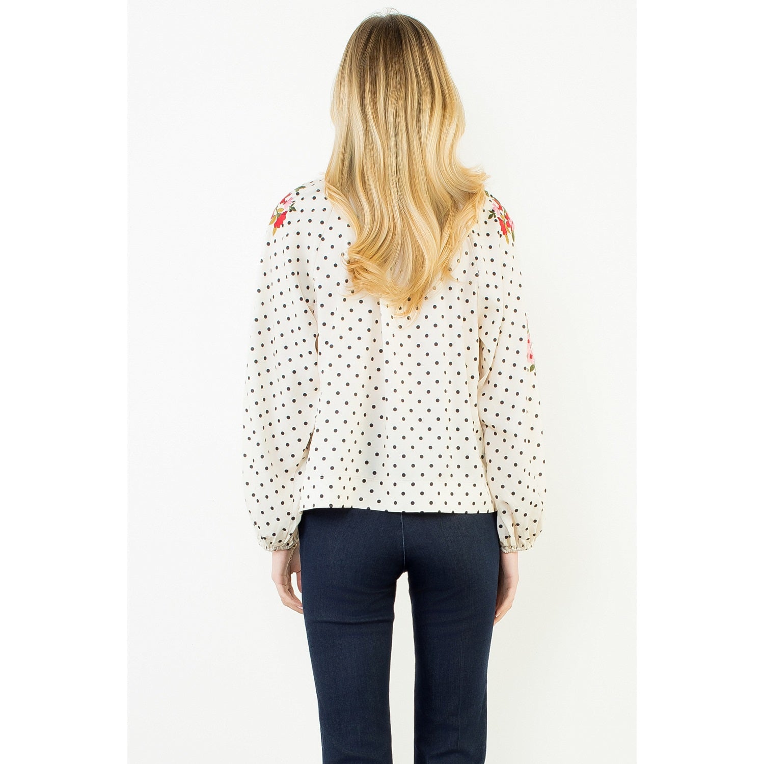 Polk a dot Woven Top